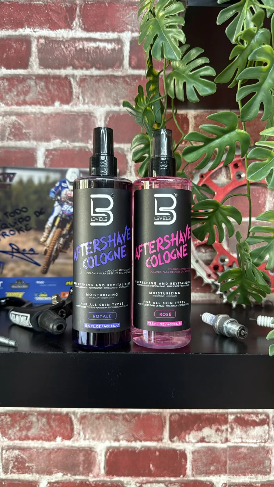 After shave colonia L3VEL3 Royale y Rosé de 400 ml, a la venta en la barbería 2 Stroke de Fuenlabrada