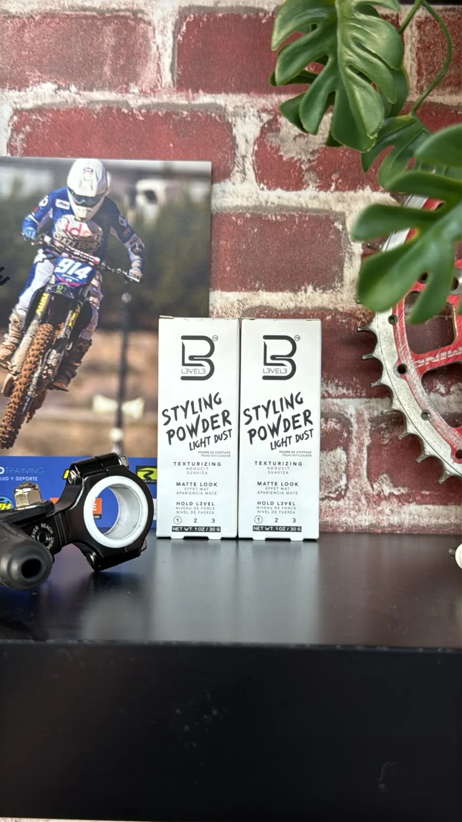 Polvos de textura Styling Powder L3VEL3 de 30 g, a la venta en la barbería 2 Stroke de Fuenlabrada